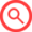 Icône de recherche au survol